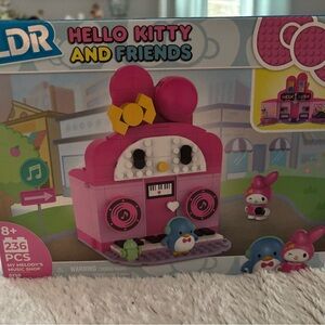 Hello Kitty Pink and Yellow Music Shop Building Set